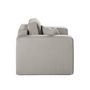 Voir la diapositive 2 : BEST MOBILIER Topaze - fauteuil - en tissu bouclette
