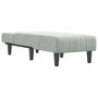 Voir la diapositive 3 : VIDAXL Chaise longue gris clair velours