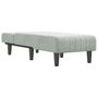 Voir la diapositive 3 : VIDAXL Chaise longue gris clair velours