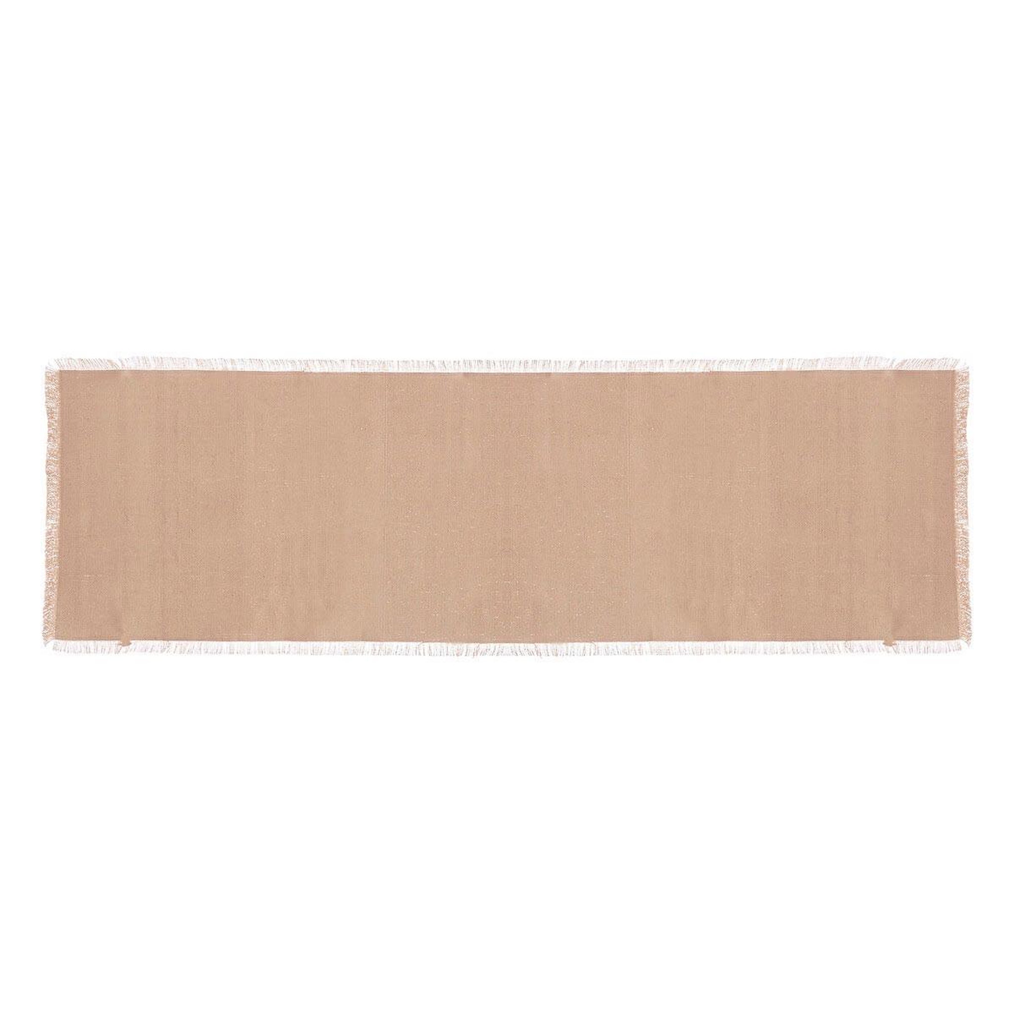 SECRET DE GOURMET Chemin de table  maha  38x140cm beige