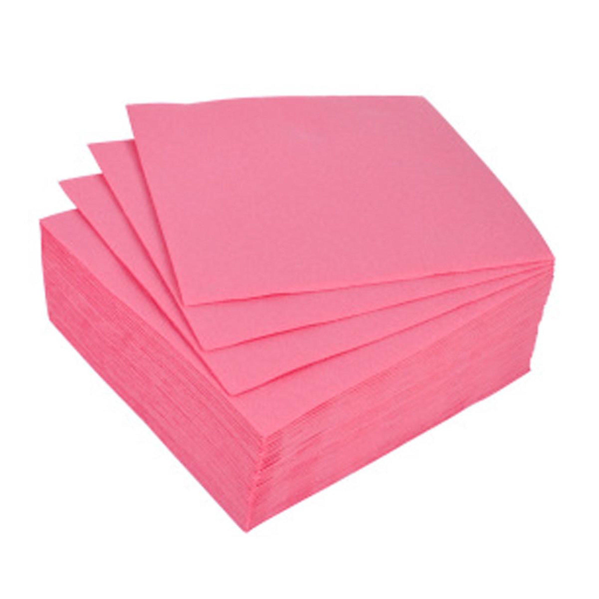 HOMEA Lot de 40 serviettes en papier  vitamine  25x25cm rose