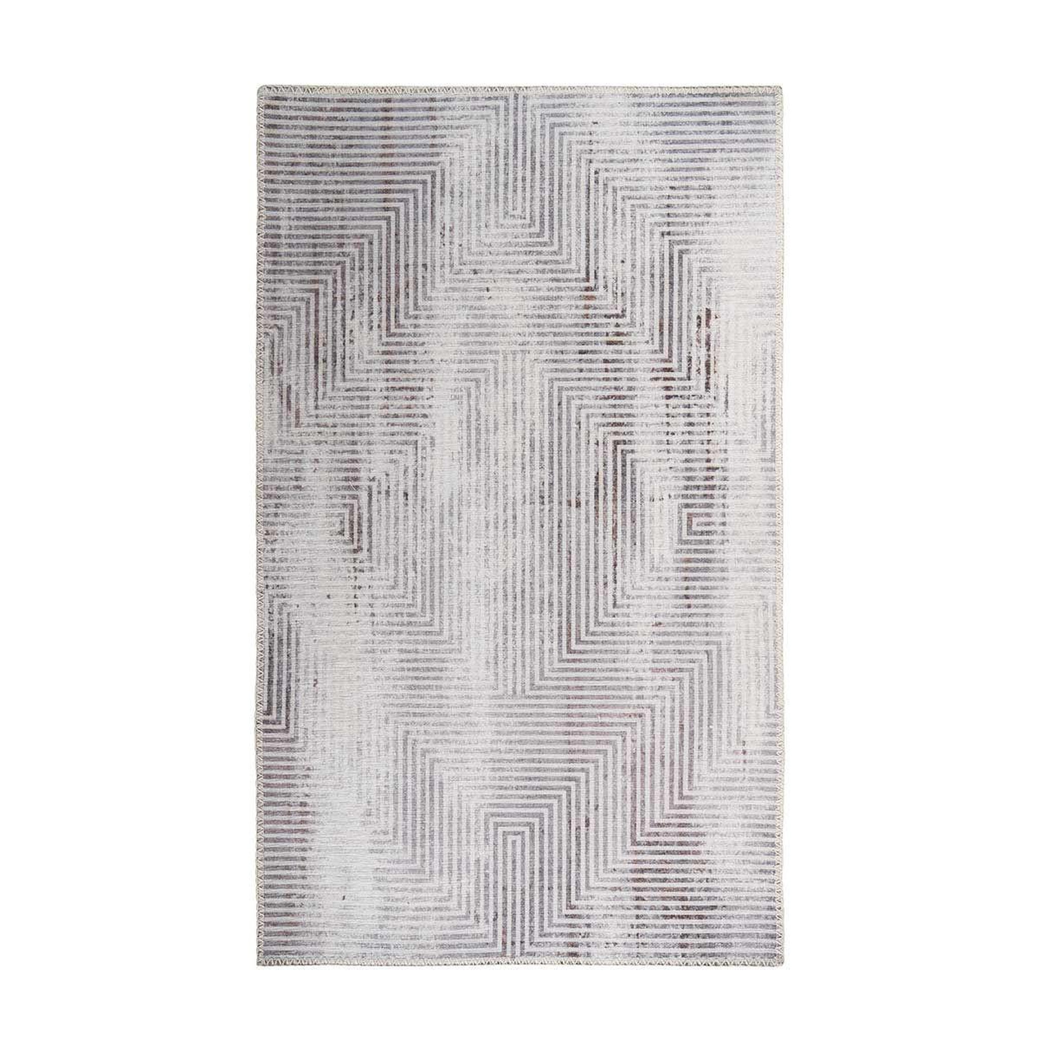 Paris Prix Tapis tissé imprimé à poils plats  maya vi  gris. Coloris disponibles : Gris
