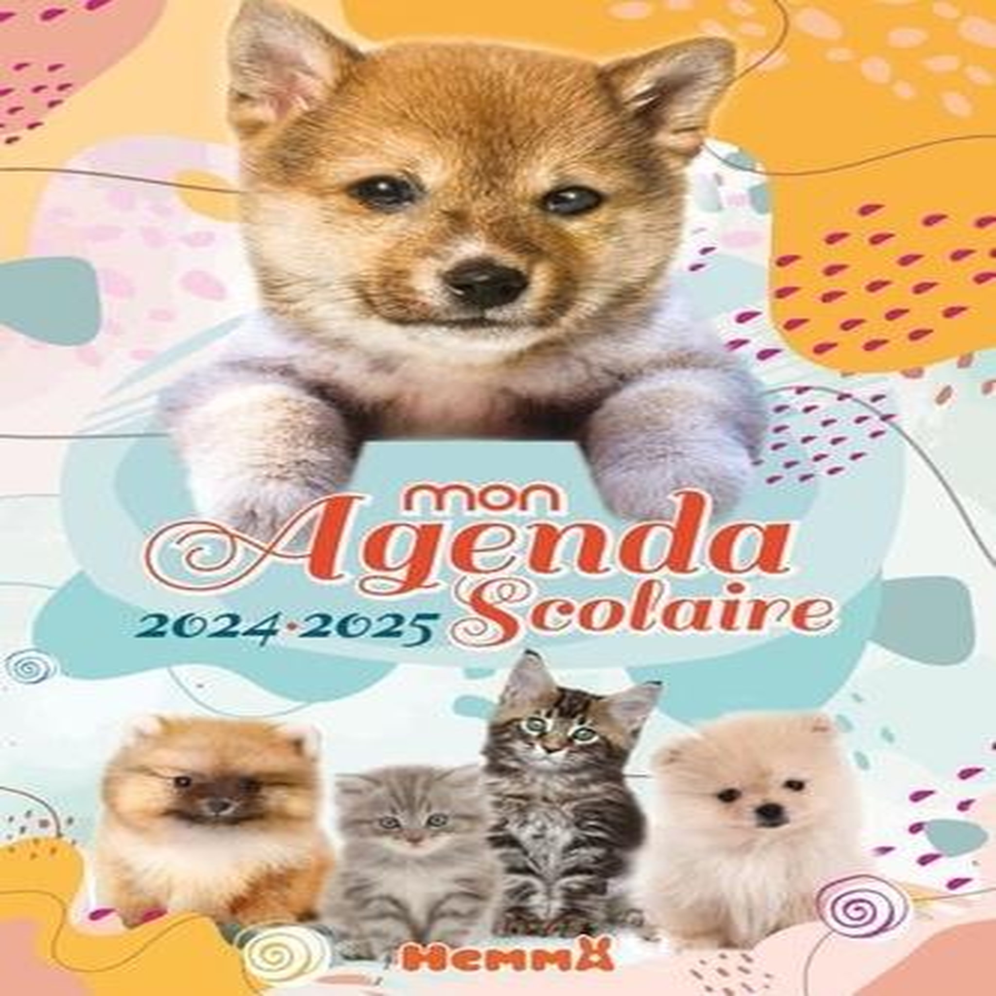 MON AGENDA SCOLAIRE BEBES ANIMAUX. EDITION 2024-2025, Hemma