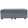 Voir la diapositive 4 : VIDAXL Table basse Gris brillant 100x100x35 cm
