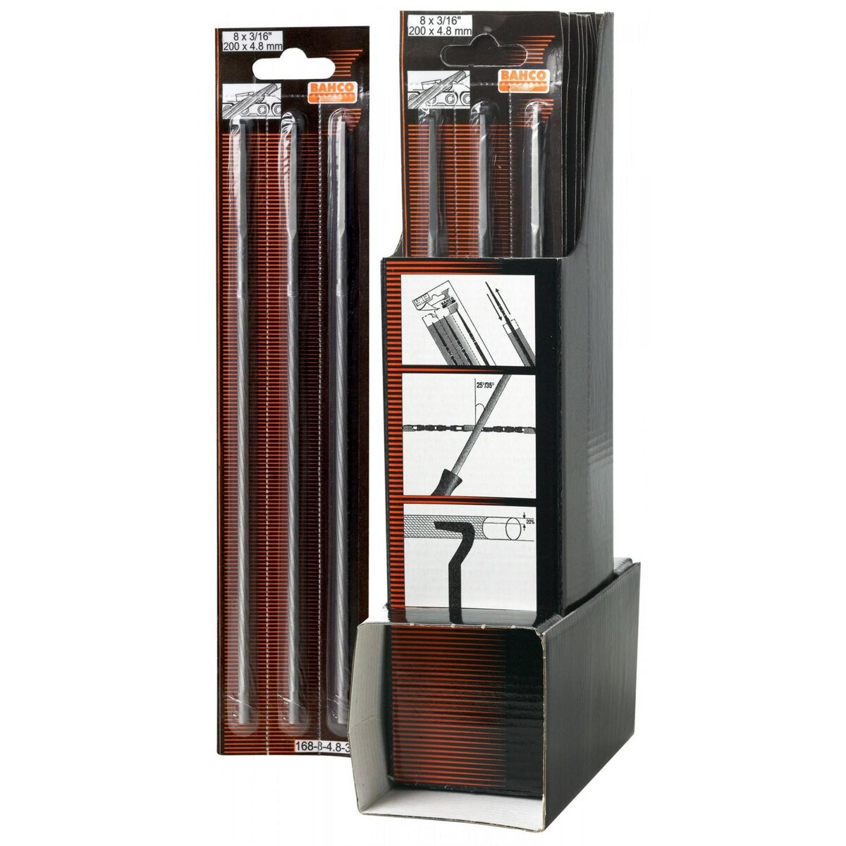 Bahco Lime pour chaîne ronde moyenne BAHCO, 150 mm