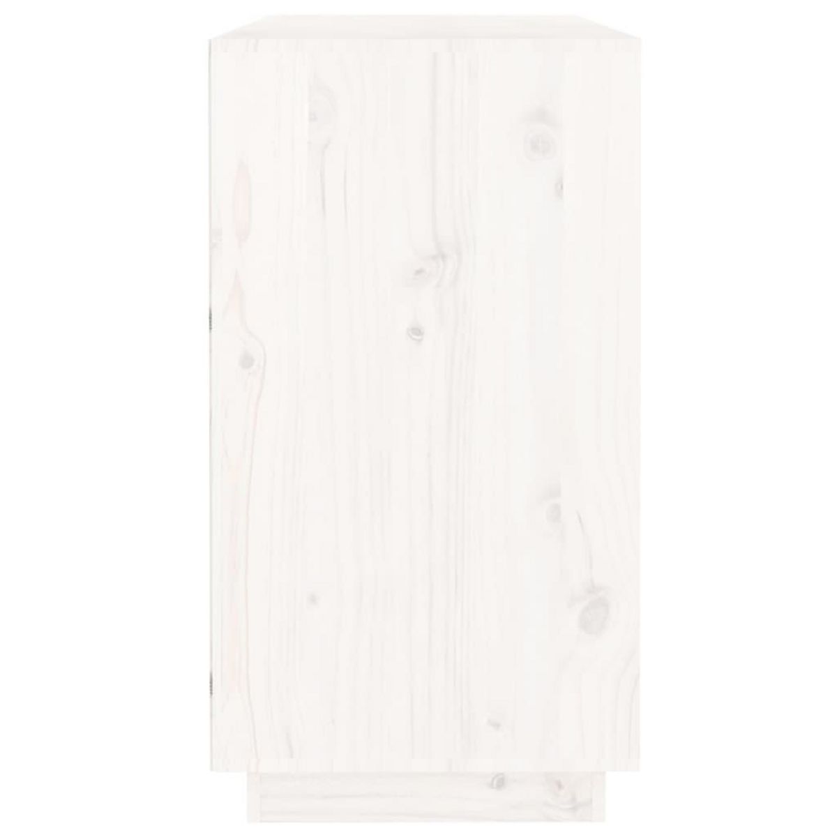 VIDAXL Buffet Blanc 100x40x75 cm Bois massif de pin