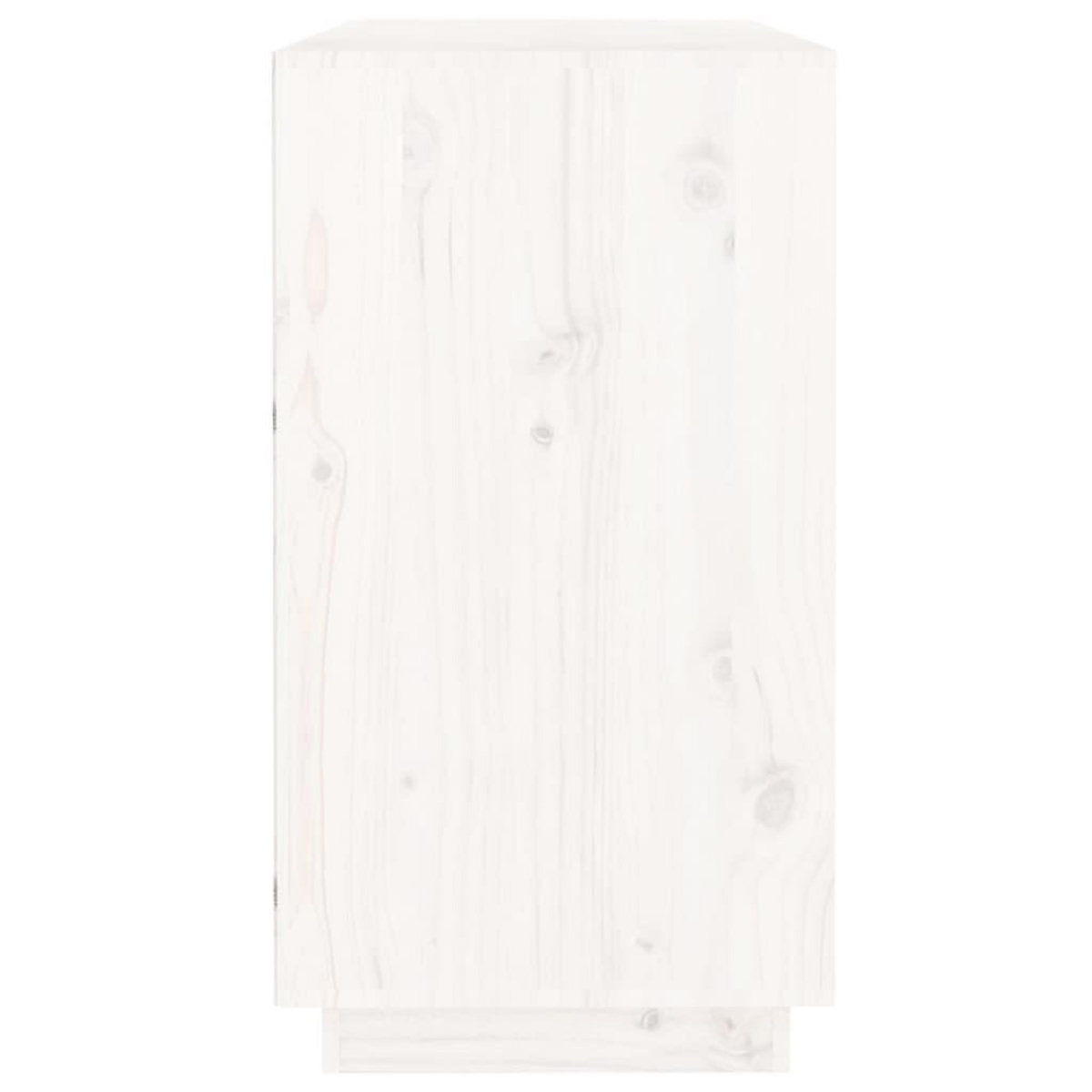 VIDAXL Buffet Blanc 100x40x75 cm Bois massif de pin
