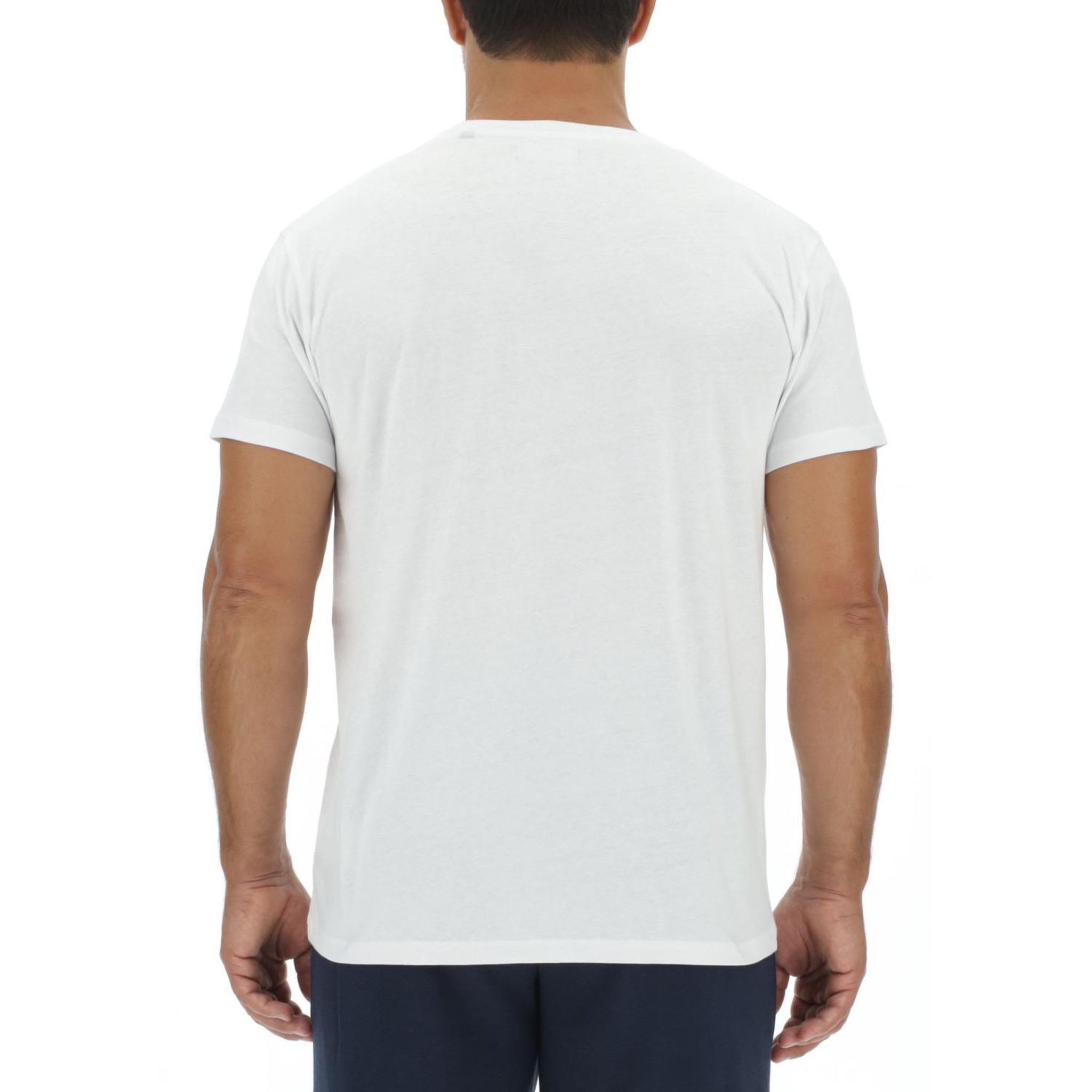 Voir la diapositive 3 : PIERRE CARDIN Lot de 3 T-shirts homme en coton uni col rond imprimé poitrine