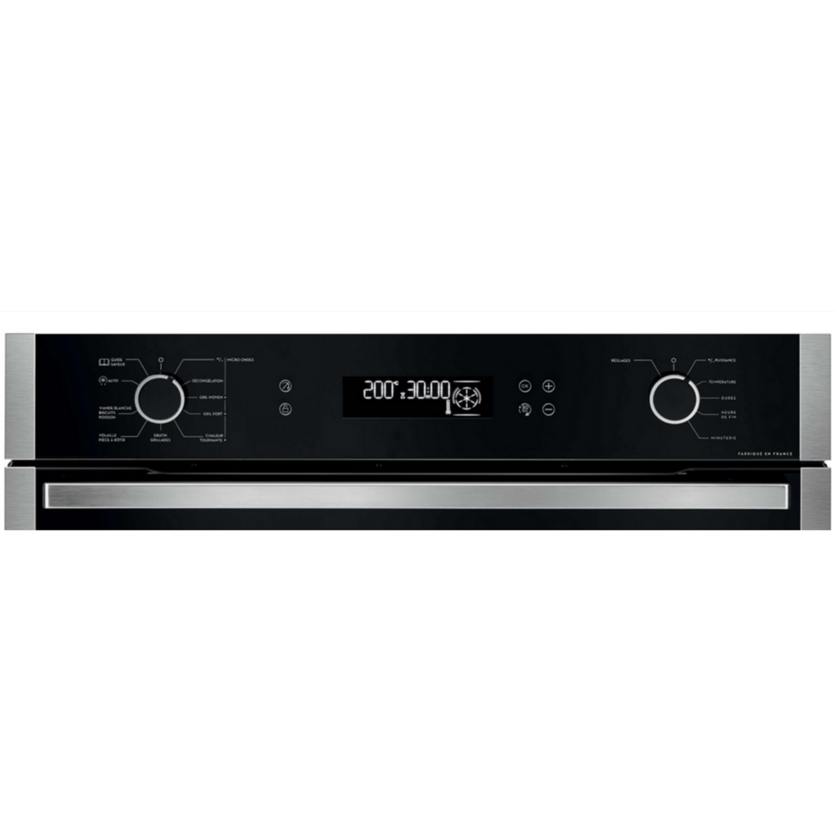 Sauter Micro-ondes encastrable 40l 1000w - skc6302lx