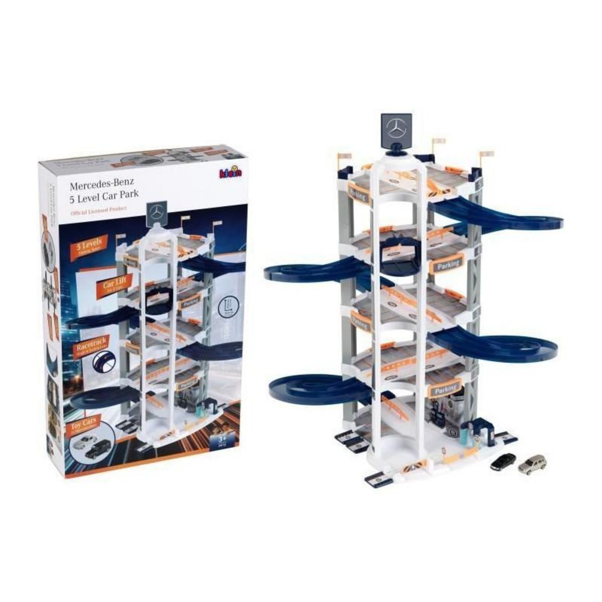 Klein Garage Mercedes-Benz 5 niveaux - KLEIN - Avec deux petites voitures - Des 3 ans