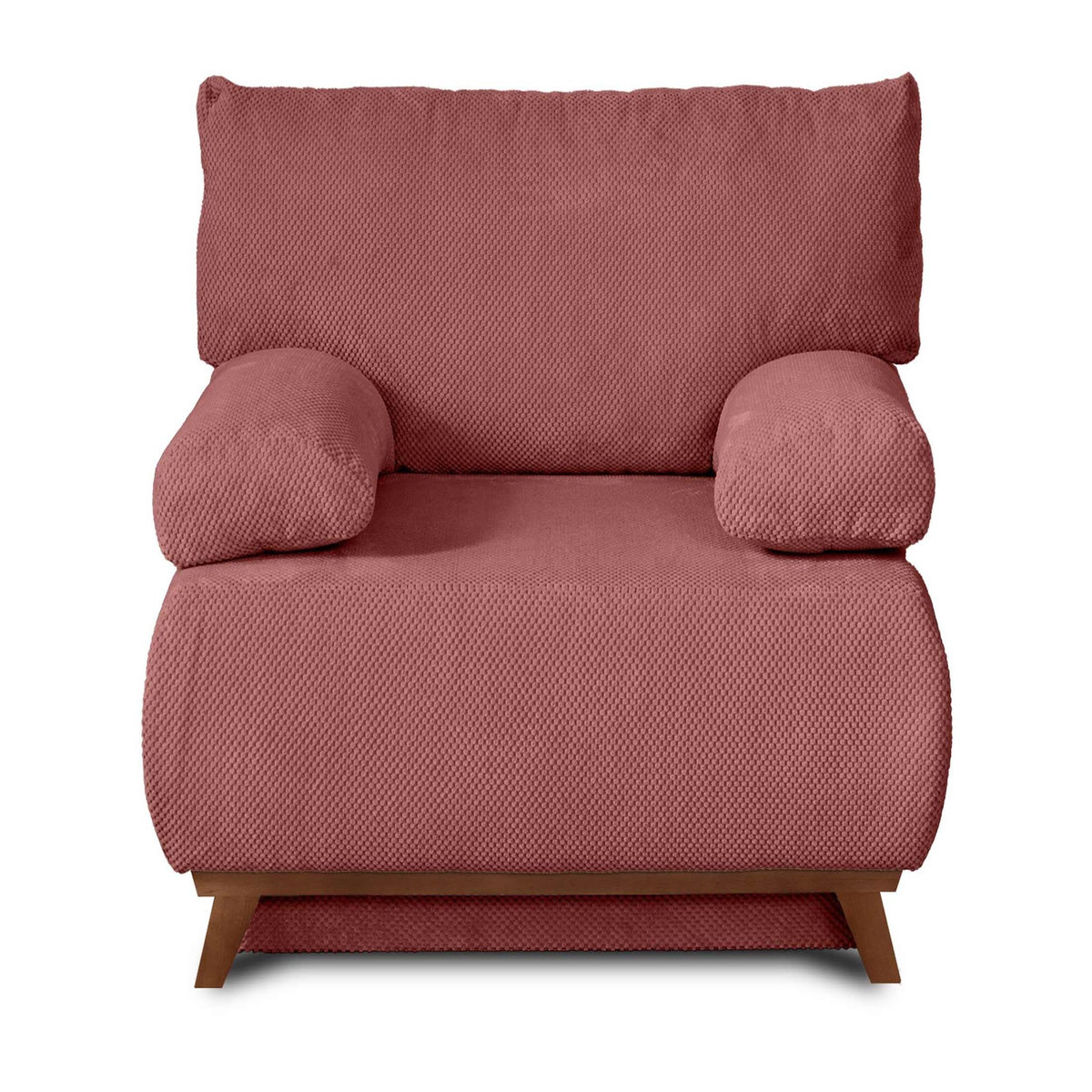 BEST MOBILIER Cristal - fauteuil - convertible avec coffre - en velours texturé