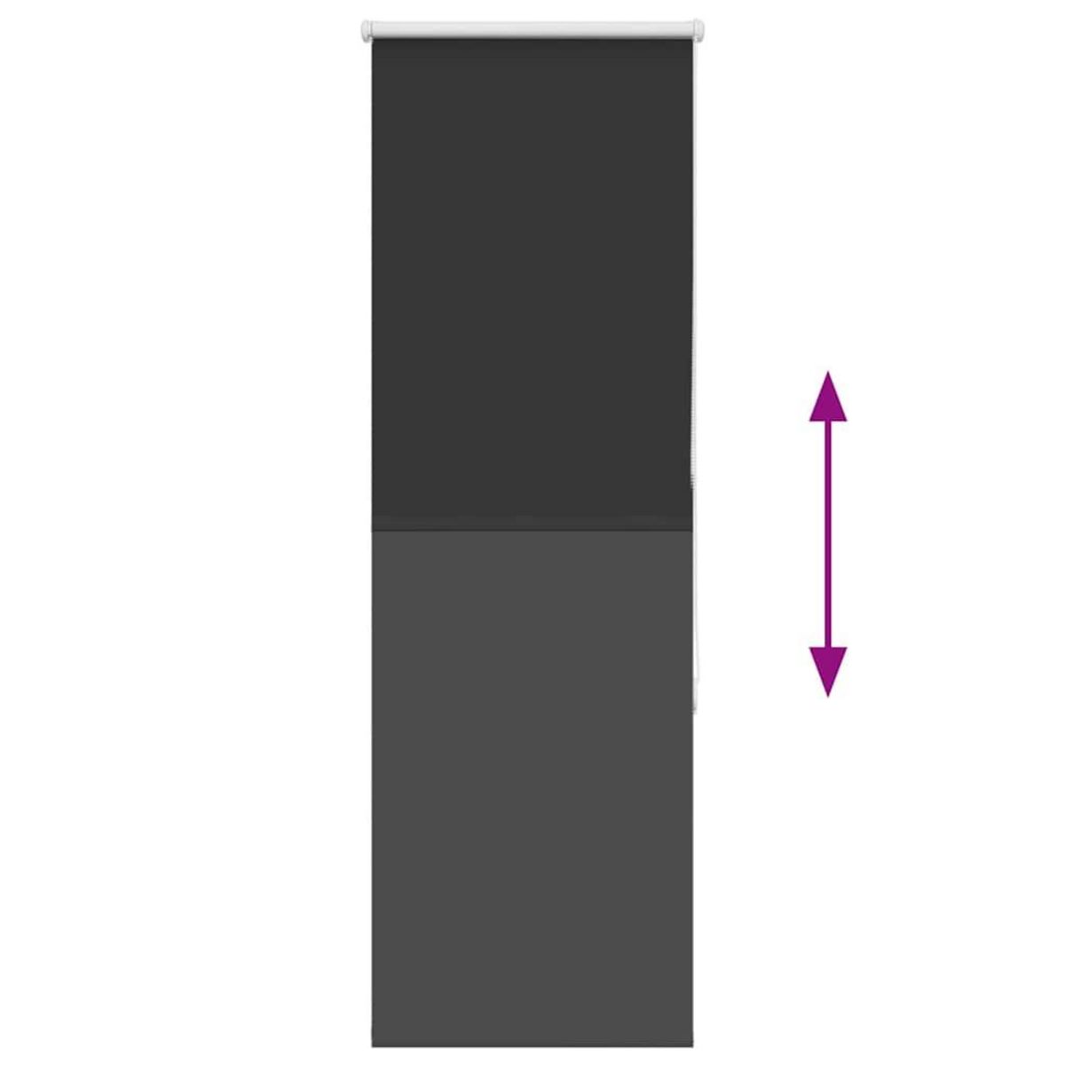 VIDAXL Store enrouleur occultant largeur du tissu 45,7 cm polyester