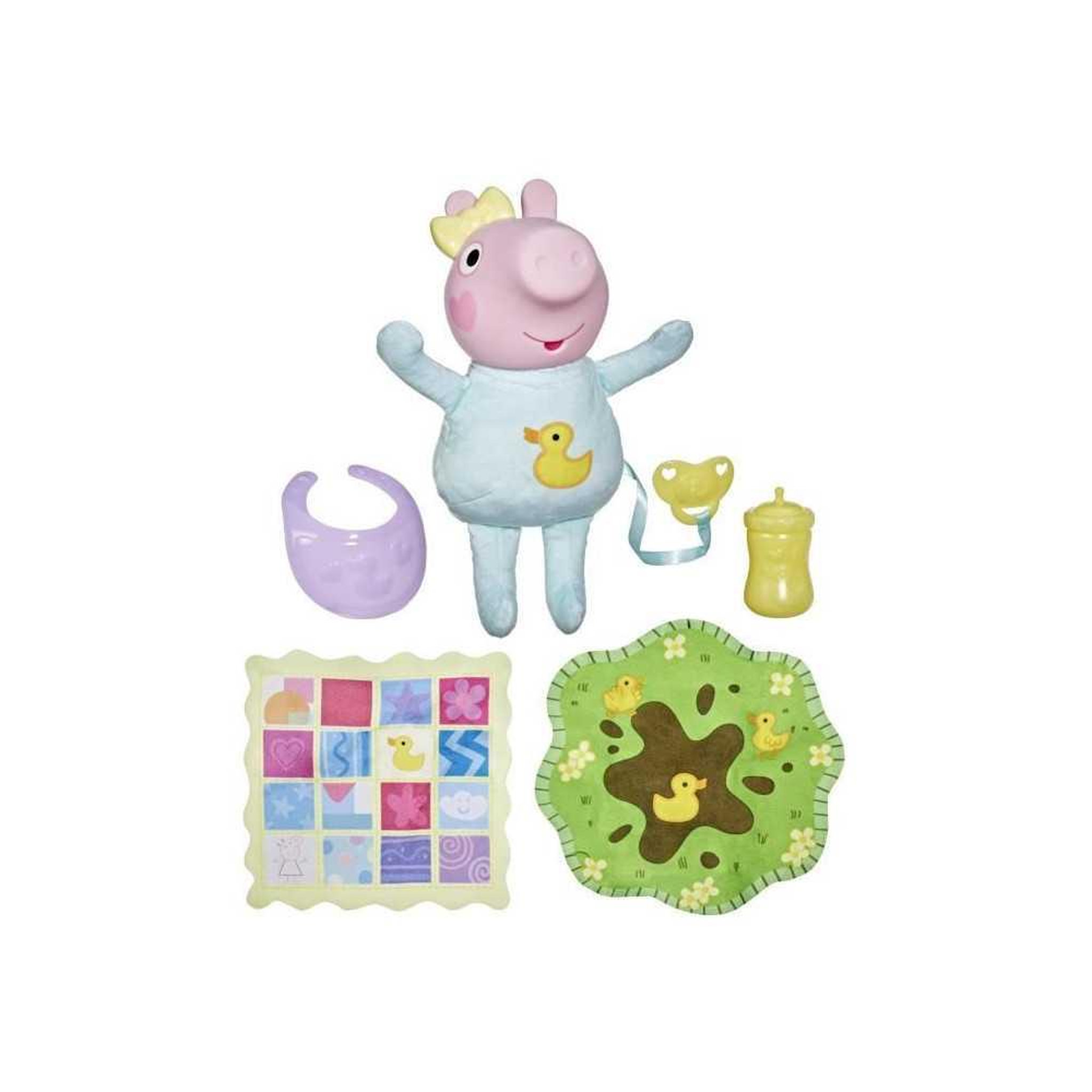 Voir la diapositive 2 : HASBRO Peppa Pig Gros câlins Evie, poupée interactive avec accessoires, des 3 ans