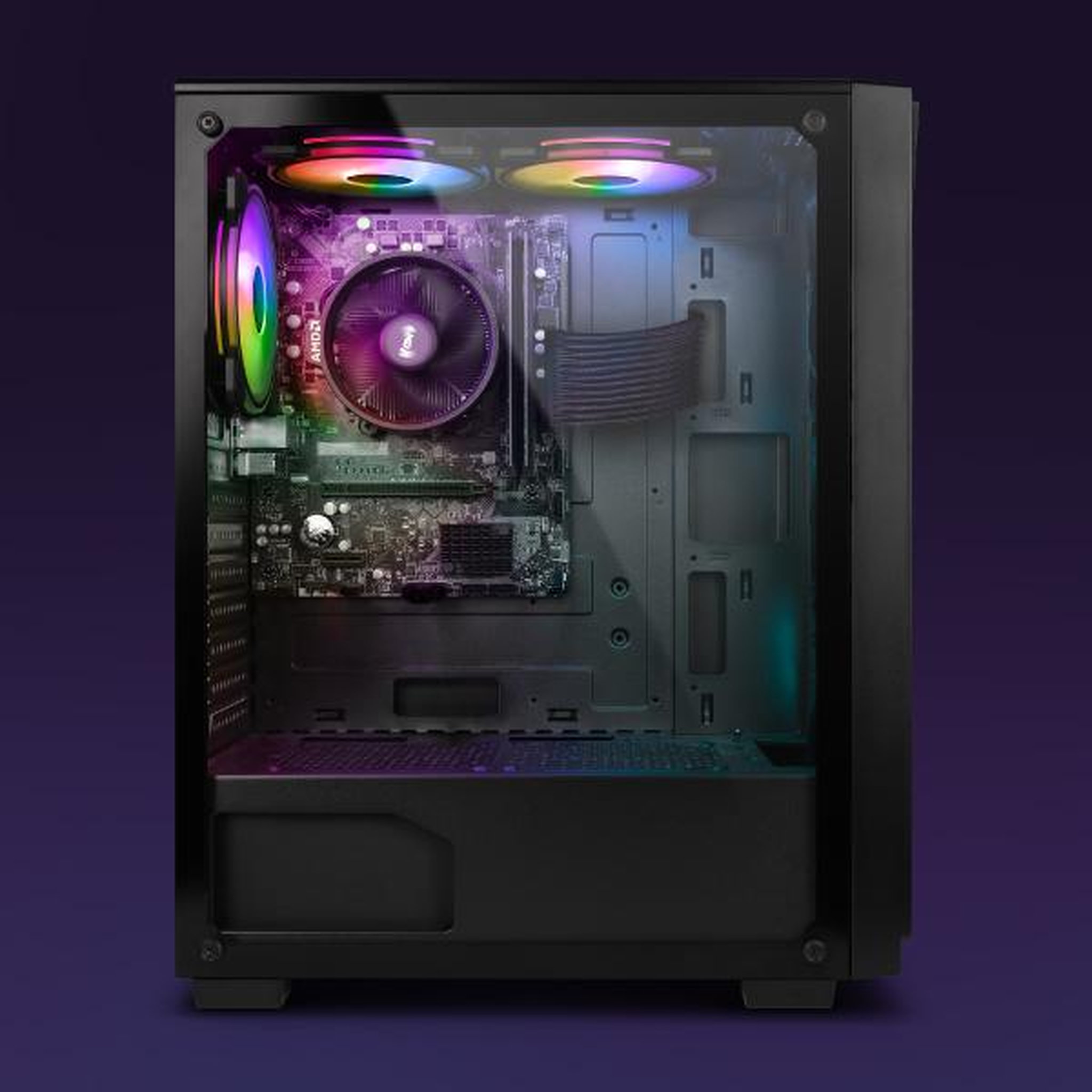 Voir la diapositive 2 : VIBOX PC Gamer - Ryzen 3 3200G, Graphiques intégrés, 8 Go RAM, 480 Go SSD, Linux, WiFi