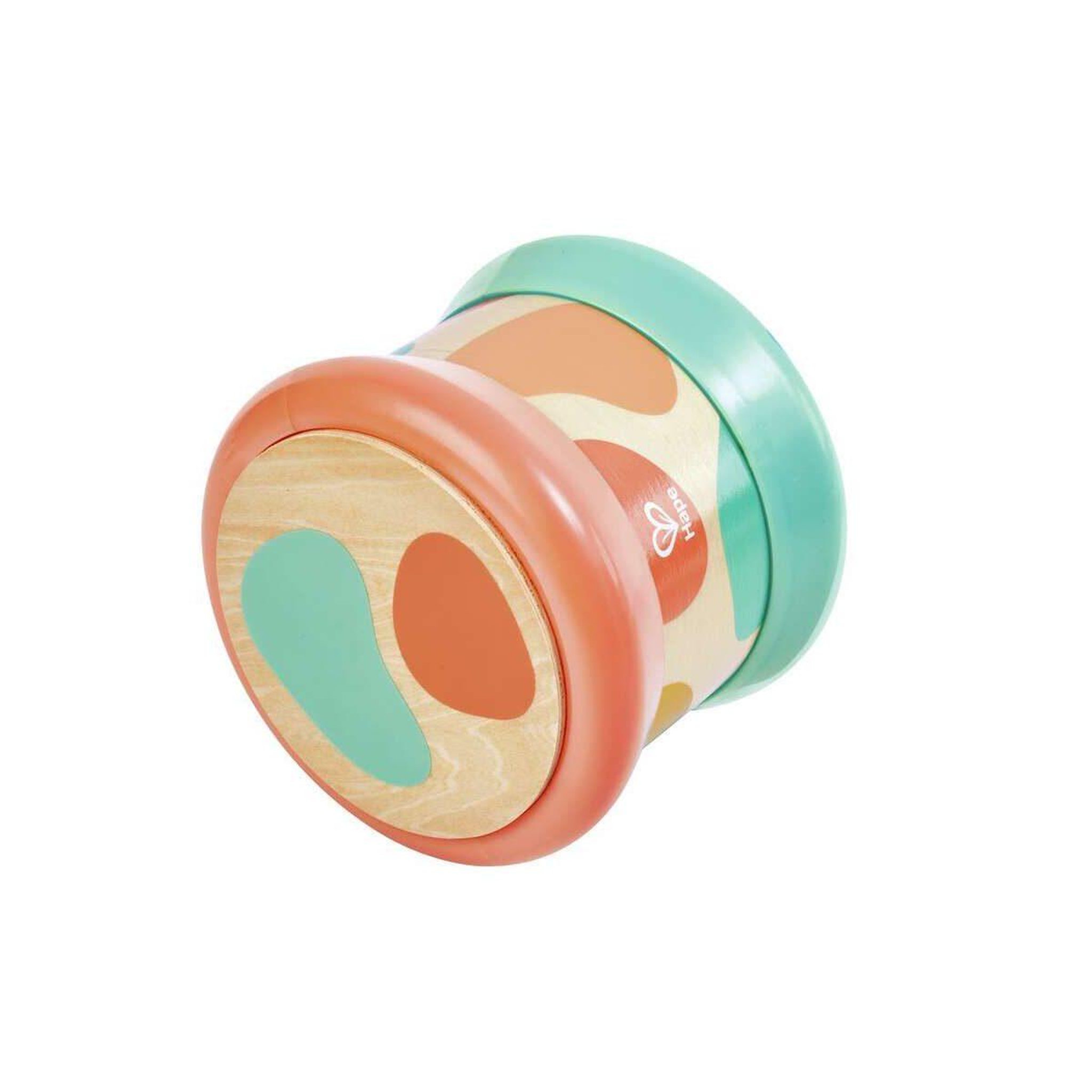 Voir la diapositive 2 : Hape Tambour de bebe en bois - turquoise