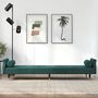 Voir la diapositive 3 : VIDAXL Canape-lit avec coussins vert fonce velours
