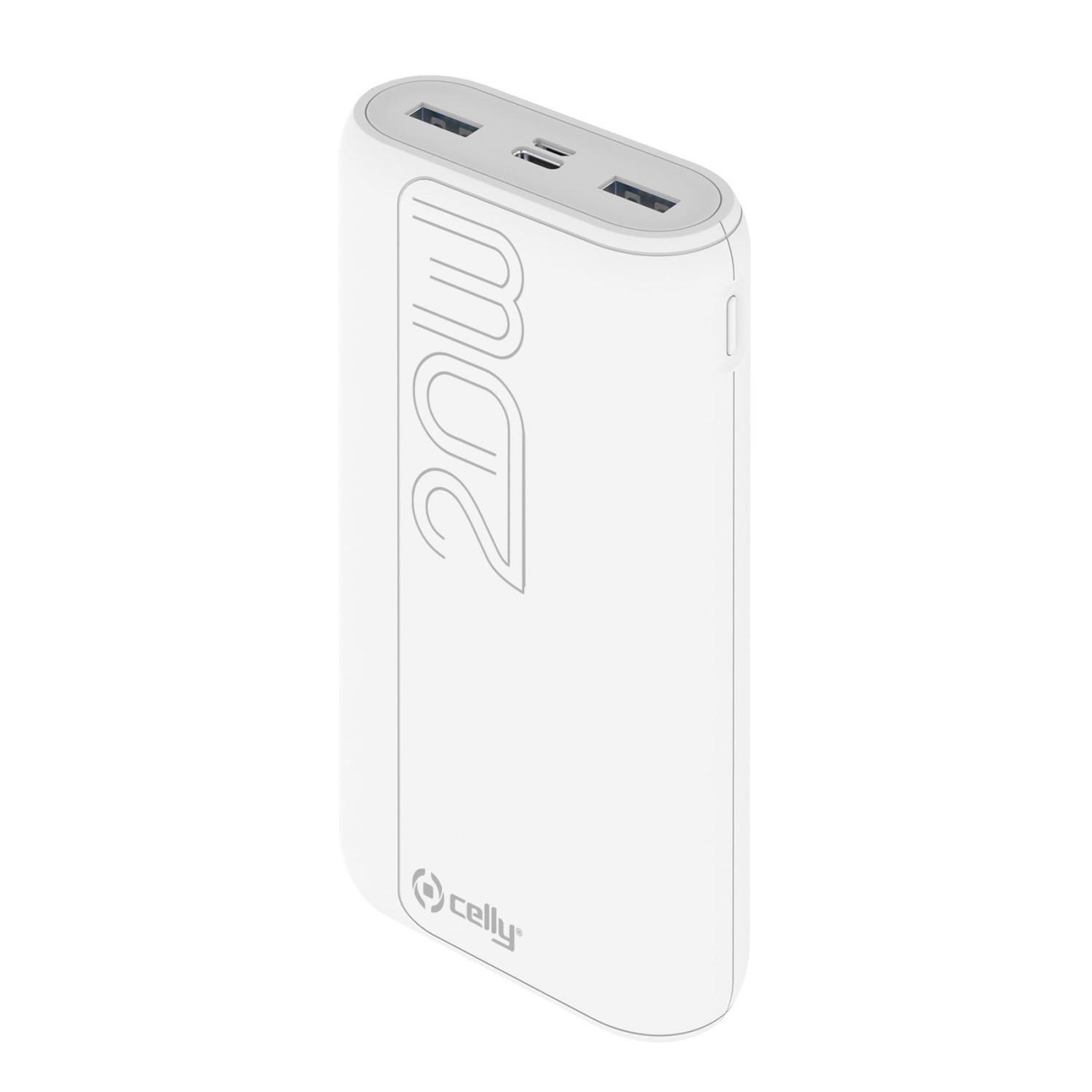 Voir la diapositive 2 : CELLY Celly PBPD20000EVOWH banque d'alimentation électrique 20000 mAh Blanc