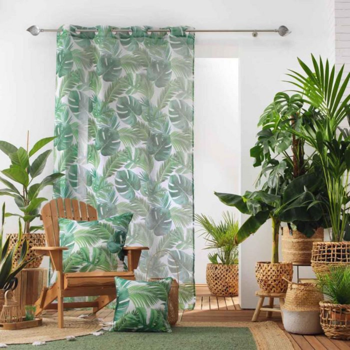 Paris Prix Rideau Voilage  Rio de Janeiro  140x240cm Blanc