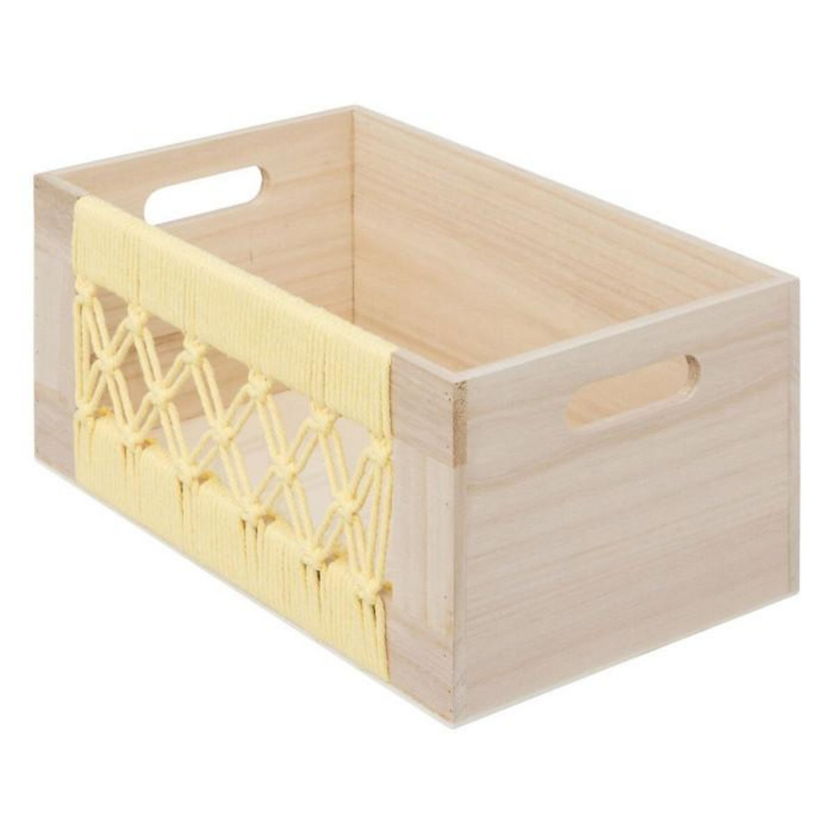 Atmosphera Kids Lot de 3 Cagettes Macramés  Australie  36cm Beige