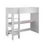Voir la diapositive 2 : Lit mezzanine avec rangement 90x200cm OZY