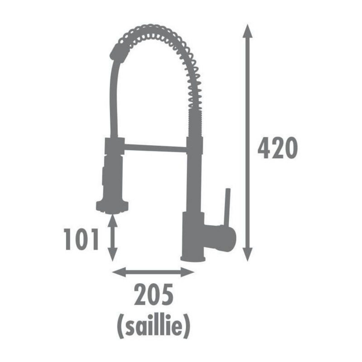 GENERIQUE Mitigeur de cuisine - EDOUARD ROUSSEAU - OPUS - Chromé