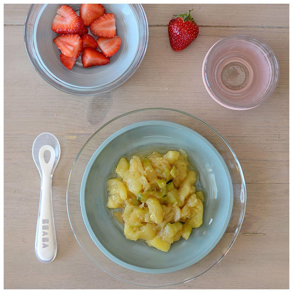 BEABA Coffret repas repas verre eucalyptus