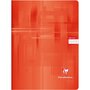 CLAIREFONTAINE Cahier piqué 24x32cm 140 pages grands carreaux Seyes rouge