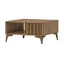 Voir la diapositive 1 : BEST MOBILIER Portmore - table basse - effet bois - 1 tiroir et 1 niche - 80 cm