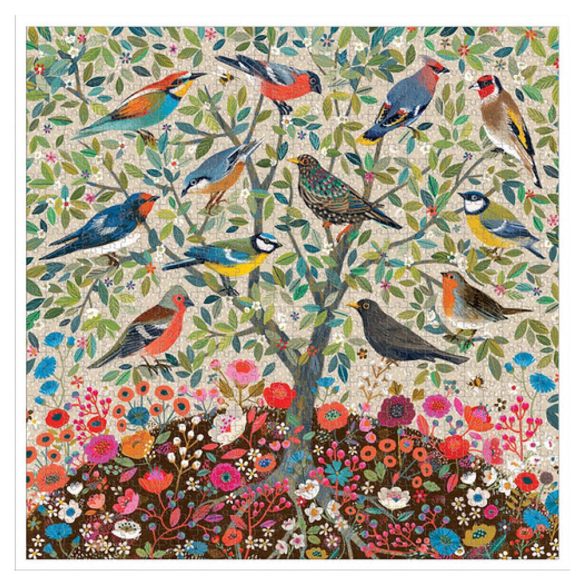 Eeboo Puzzle - Songbirds Tree 1000 pieces