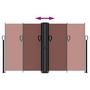 Voir la diapositive 5 : VIDAXL Auvent lateral retractable marron 140x1200 cm