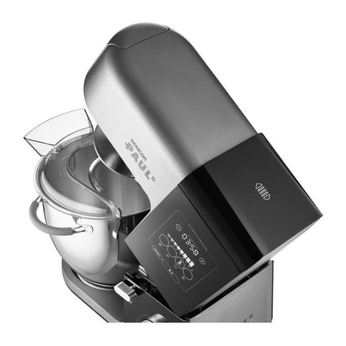 SENCO Robot pâtissier multifonction - SENCOR - STM 8970 PAUL 3 - 1800 W - Noir / Acier