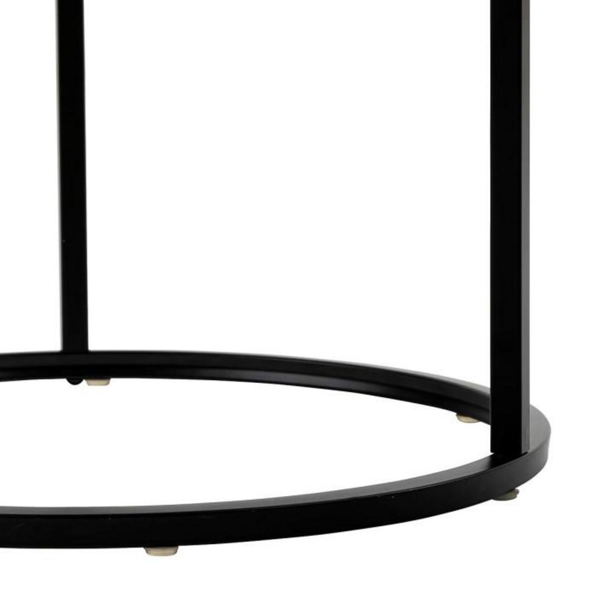 ATMOSPHERA Lot de 3 Tables d'Appoint Gigognes  Noan  54cm Noir