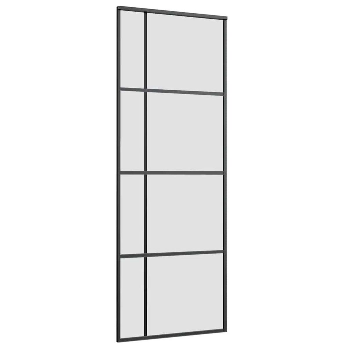 VIDAXL Porte coulissante avec kit de quincaillerie 76x205 cm Verre ESG