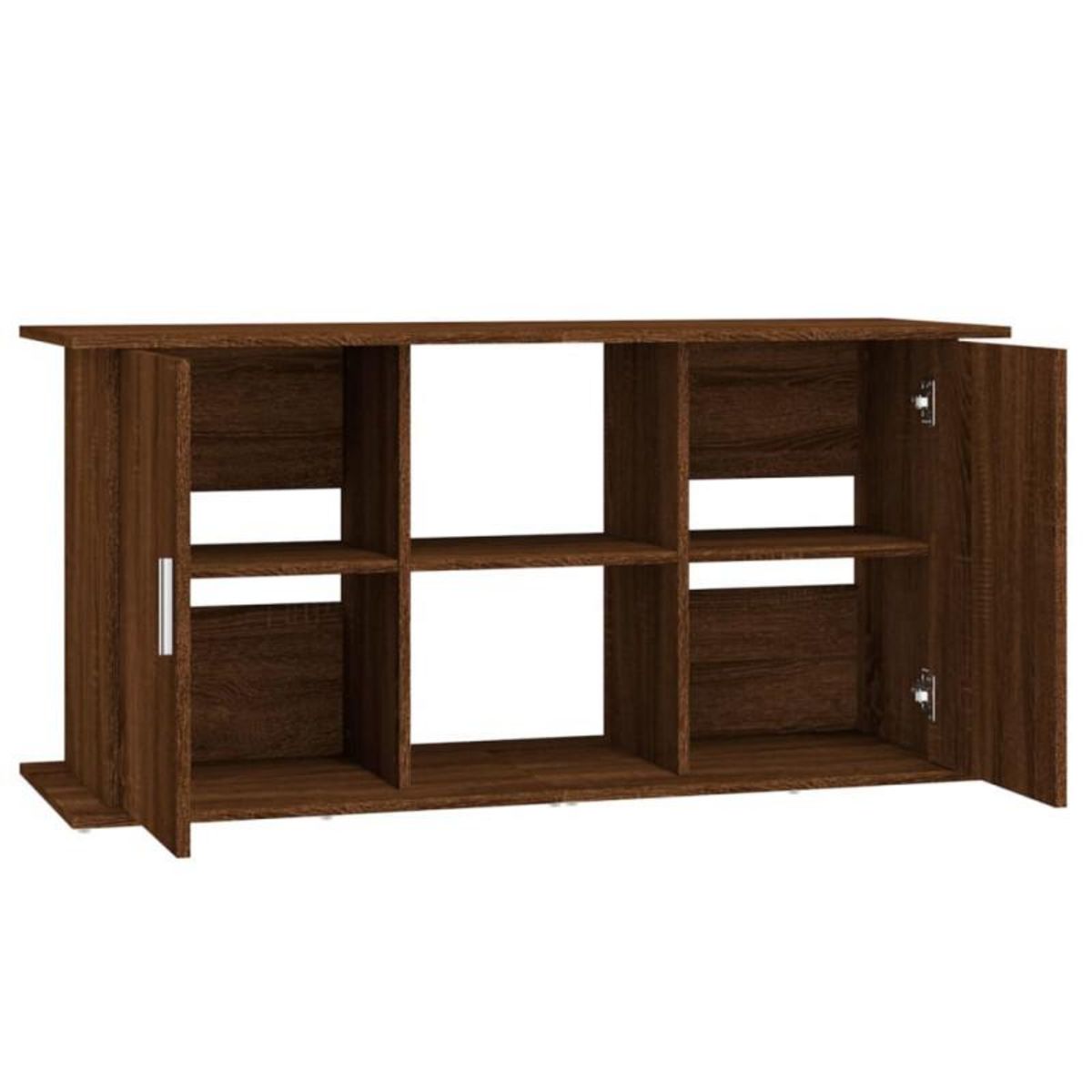 VIDAXL Support d aquarium chêne marron 121x41x58 cm bois d ingénierie