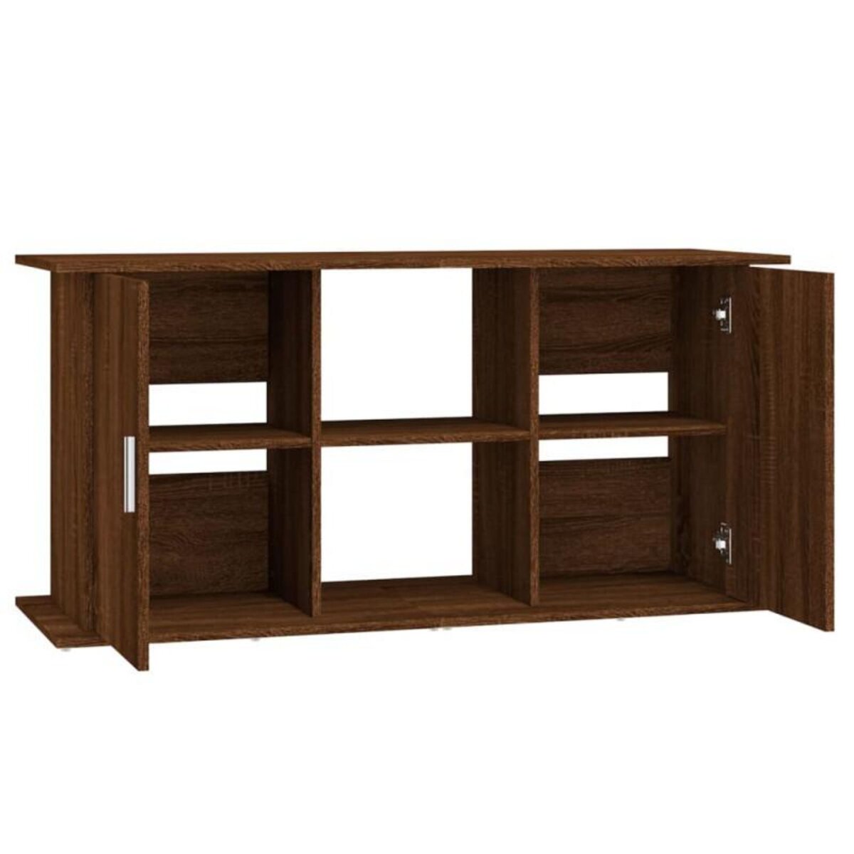 VIDAXL Support d aquarium chêne marron 121x41x58 cm bois d ingénierie