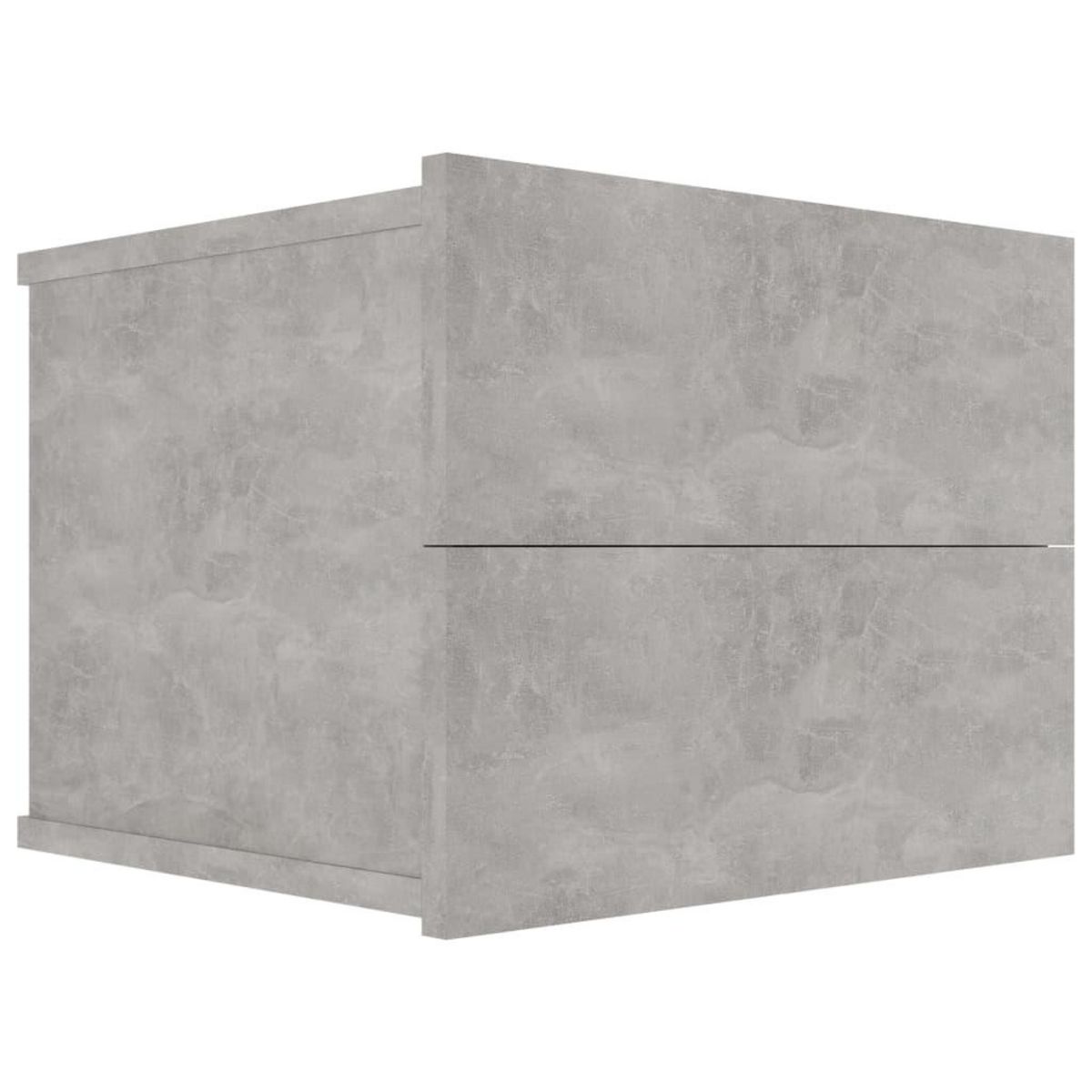 VIDAXL Table de chevet Gris beton 40x30x30 cm Bois ingenierie