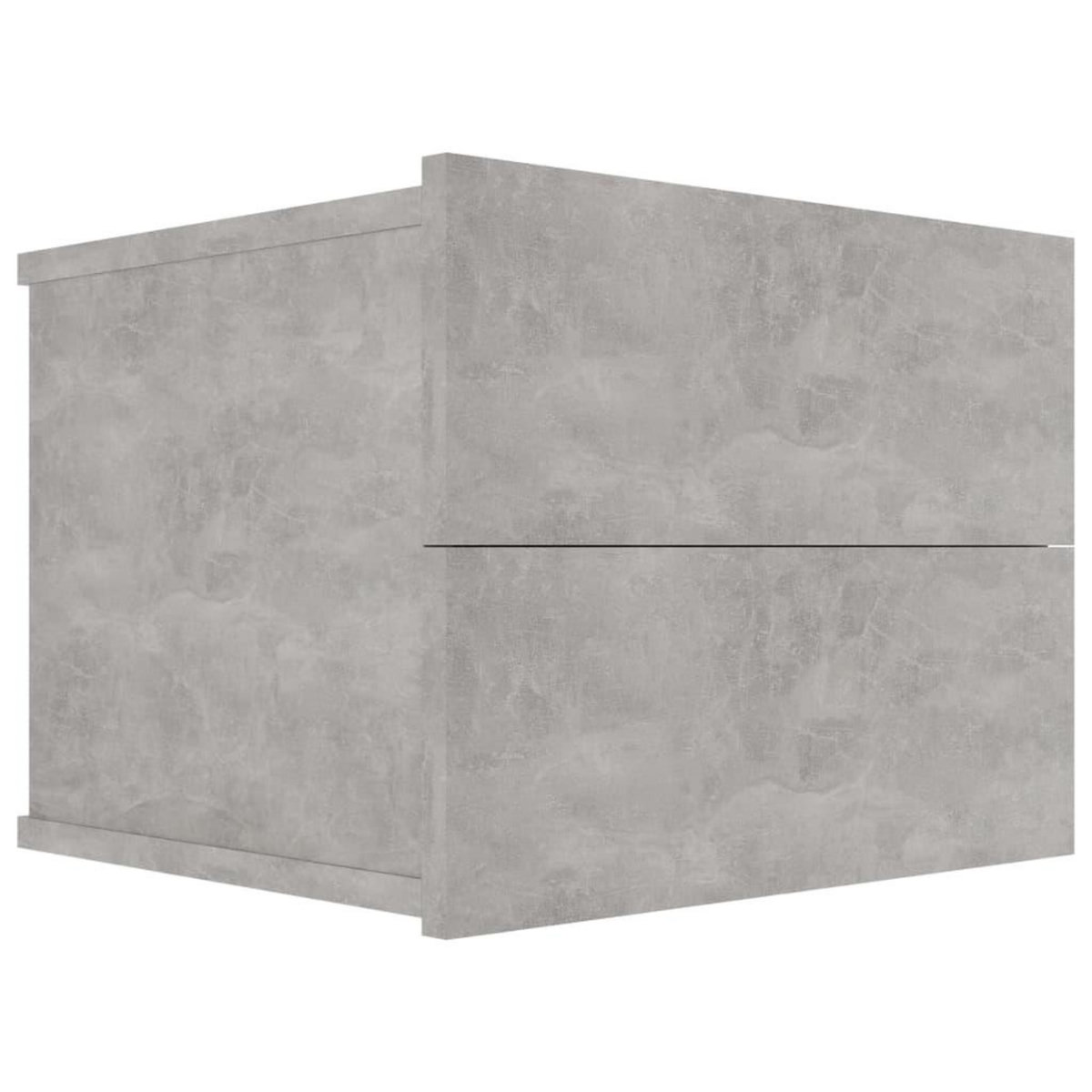 VIDAXL Table de chevet Gris beton 40x30x30 cm Bois ingenierie