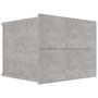Voir la diapositive 2 : VIDAXL Table de chevet Gris beton 40x30x30 cm Bois ingenierie