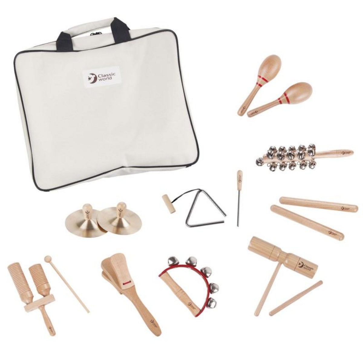 CLASSIC WORLD Classic World 9 Musical Instruments with Storage Bag pas ...
