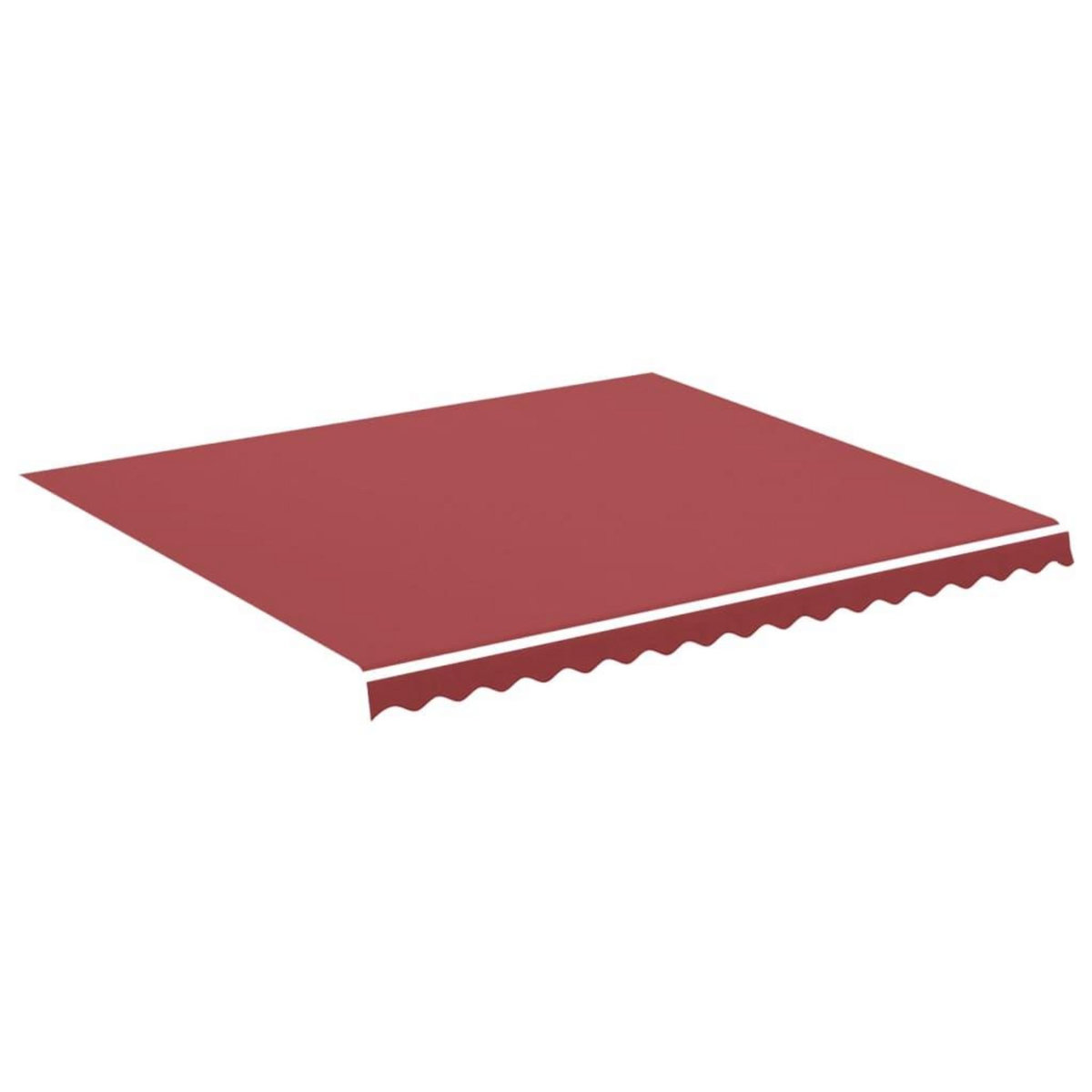 VIDAXL Tissu de remplacement pour auvent Bordeaux rouge 4x3,5 m