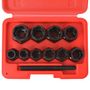 Voir la diapositive 3 : VIDAXL Kit d'extracteur de boulons/d'ecrous endommages Acier 11 pcs