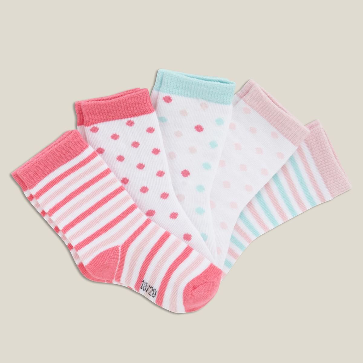 IN EXTENSO Lot de 5 paires de chaussettes bébé