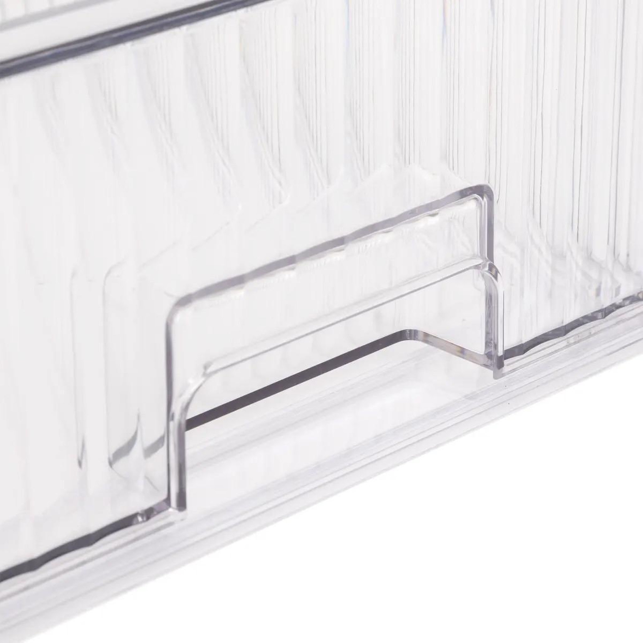 Voir la diapositive 3 : FIVE Boîte de rangement frigo à tiroir  streaks  32cm transparent