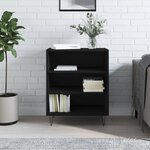VIDAXL Buffet noir 57x35x70 cm bois d'ingenierie