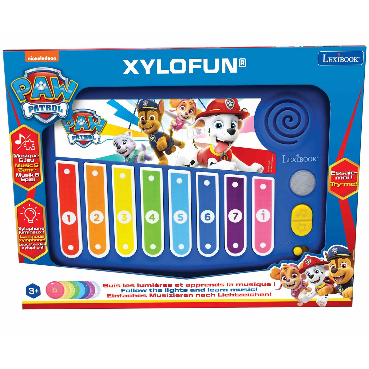Lexibook Xylophone Pat' Patrouille avec Apprentissage Lumineux de la Musique