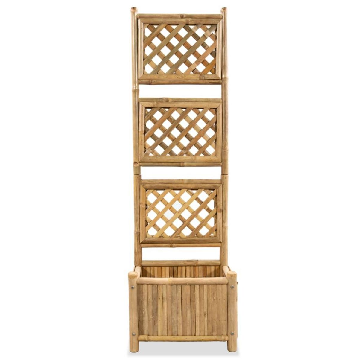 VIDAXL Lit sureleve de jardin avec treillis Bambou 40 cm