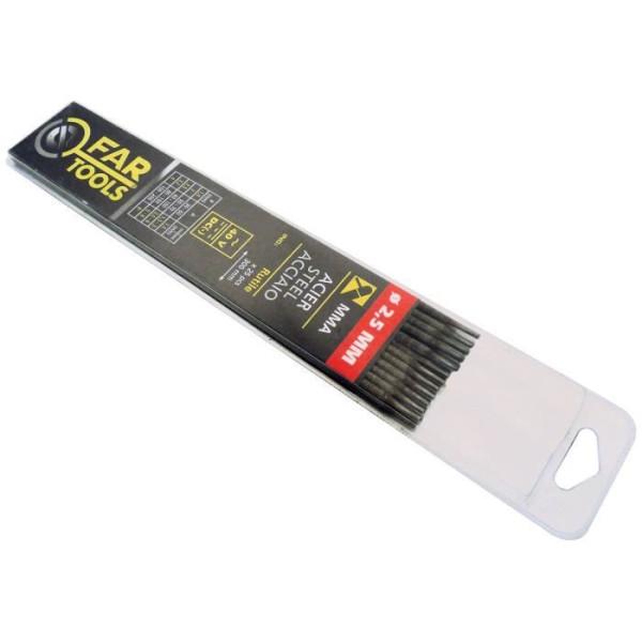 Fartools FAR TOOLS Electrode de soudure - Rutile - Ø 2,5 mm - 25 baguettes