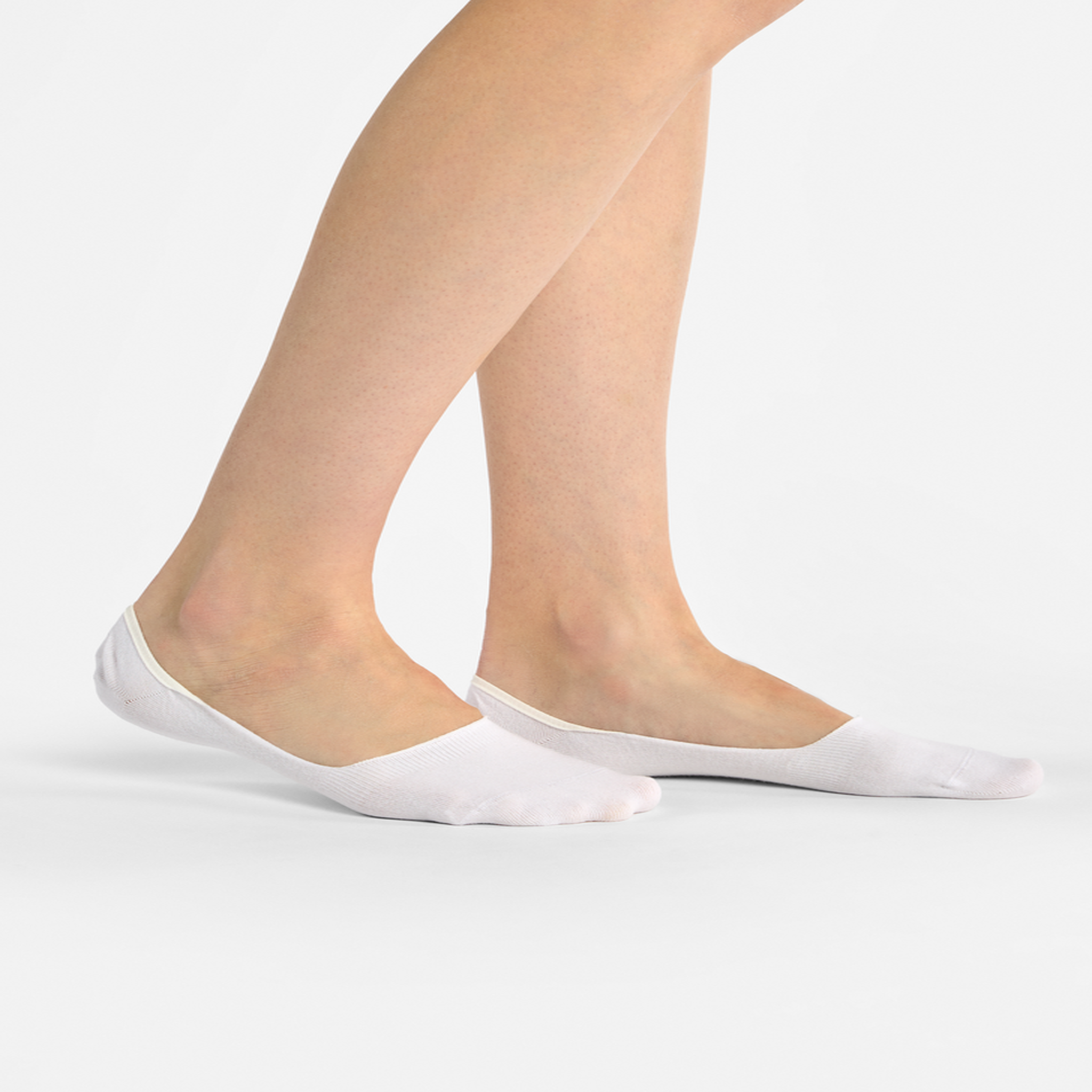 Voir la diapositive 2 : DEDOLES Lot de 3 paires de protège-pieds blanches en coton