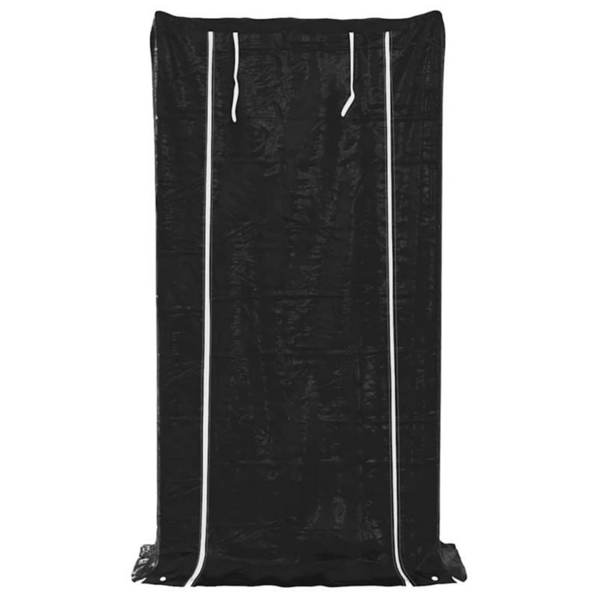 VIDAXL Portant de bois de chauffage et housse de pluie acier galvanisé