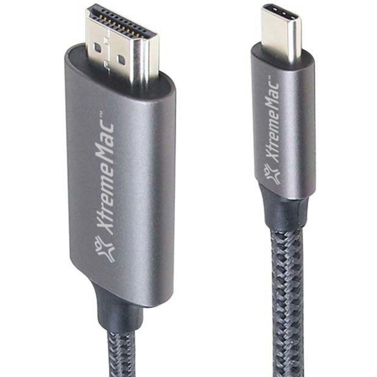 XTREMEMAC Adaptateur HDMI type C - HDMI male 2m nylon tressé gris pas cher  